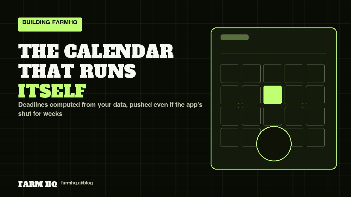 Cover: The Calendar That Runs Itself